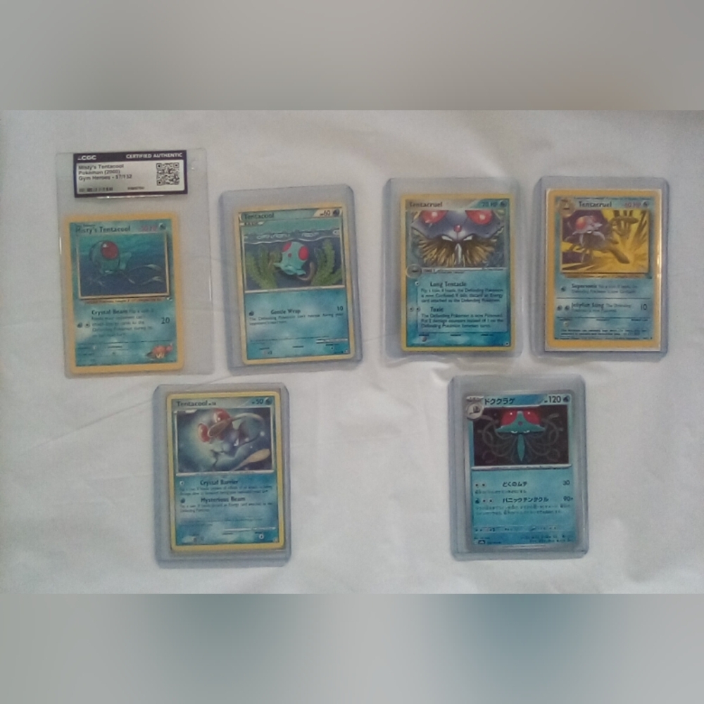 😎Tentacool Evolution Pokemon Card Bundle😎